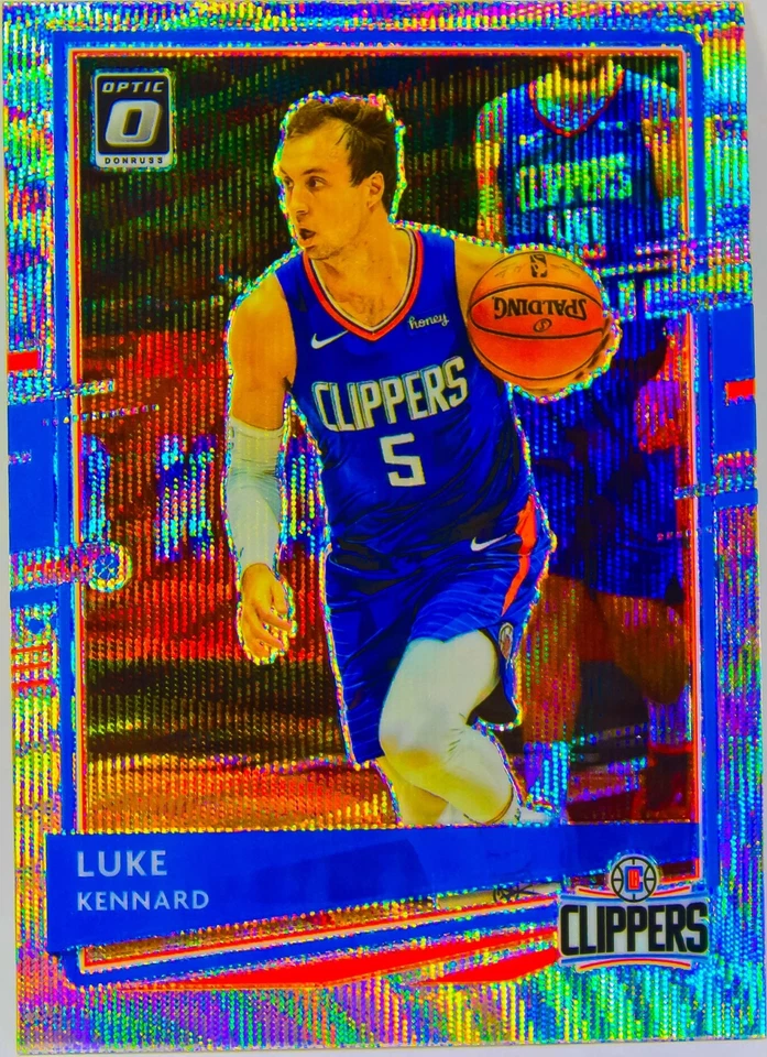 Luke Kennard 2020-21 Optic Fanatics Silver Wave Prizm Refractor Holo Card #65 - Image 2 of 3