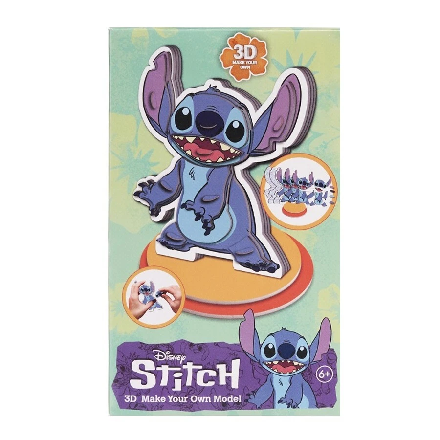 Disneys Stitch 3D Puzzle Figure Make You Own Model Toy 6+ Years - Image 2 of 2