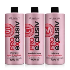 Argan & Macadamia Pro Exclusiv Recovery Shine Pro Kit de Protección 3xL - Toda la Naturaleza