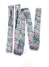 Cinch strap set paisley cinch strap set off billet and Latigo