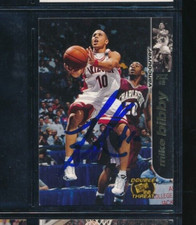 1998 Presspass #2 Mike Bibby Double Threat Signed Autograph (DY24) SWSW6