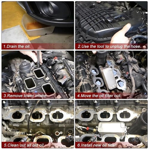 Engine Oil Cooler Filter Housing Assembly For Dodge Chrysler Jeep 2011-2022 3.6L - Picture 15 of 17
