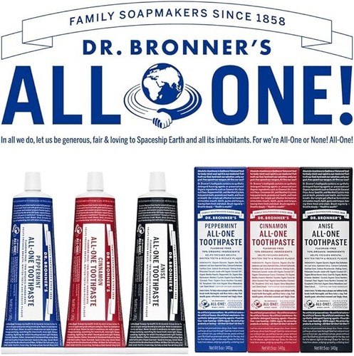 Dr. Bronner’s - All - One Cinnamon Toothpaste, 5 Ounce - Afbeelding 6 van 6