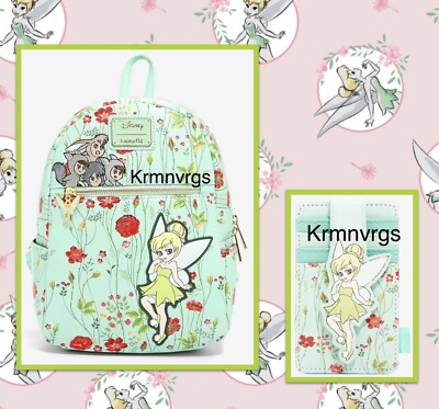 Loungefly Disney Peter Pan Tinker Bell Floral Mini Backpack  display picture 2
