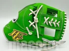 * Japan Hi-Gold Pro Order 12" Infield Baseball Glove Bright Green H-Web RHT