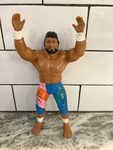 WWF HAKU WRESTLING ACTION FIGURE LJN 1989 BLACK CA...