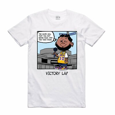 BRAND NEW Streetwear on Demand VICTORY LAP PNUTS WHITE Tee Shirt SMALL-3XLARGE