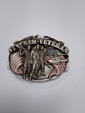 1989 Vietnam Veteran Siskiyou Belt Buckle " The Forgotten Warrior 3D Enamel  H