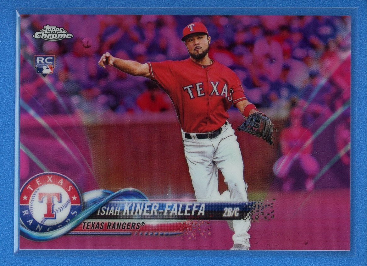 2018 Topps Chrome Update Pink Refractor #HMT12 Isiah Kiner-Falefa Rookie RC
