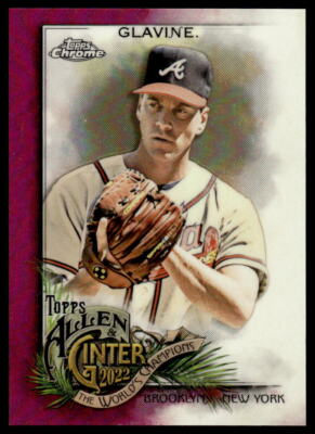 2022 Topps Allen & Ginter Chrome #252 Tom Glavine BASEBALL Atlanta Braves
