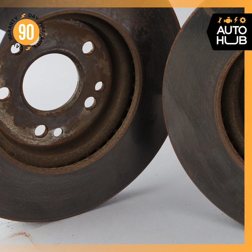 90-98 Mercedes R129 SL500 300SL Juego de rotores de freno delanteros disco izquierdo y derecho OEM Foto 4 de 4