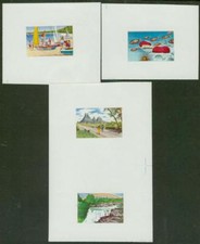 Mauritius 1971 Tourism set in progressive MASTER PROOFS