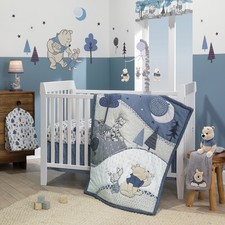 Disney Baby Forever Pooh 3-Piece Baby Crib Bedding Set by Lambs  Ivy - Blue