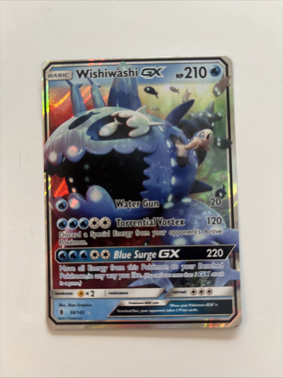 ** Wishiwashi GX 38/145 Sun & Moon Guardians Rising NM