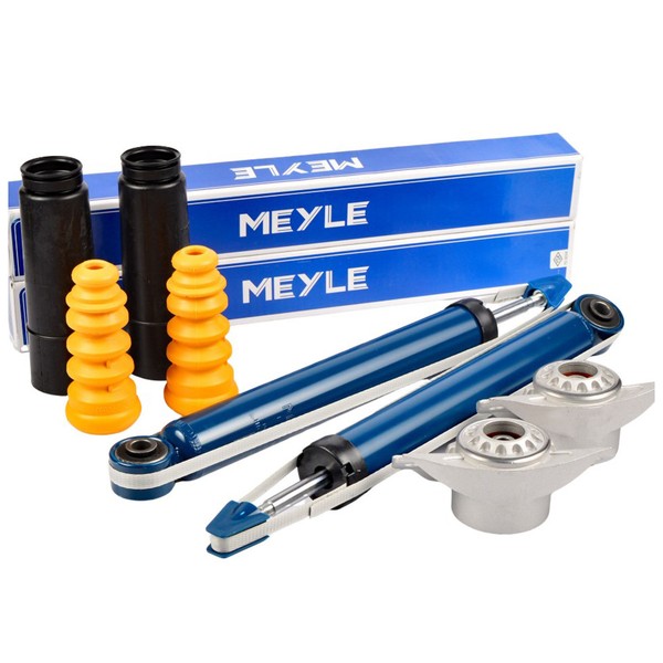 2X Meyle StoßDäMpfer + Service-Kit + Domlager Hinten FüR A3 VW Golf 5 6 Touran-image