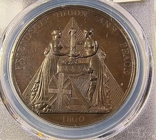 GREAT BRITAIN UNION WITH IRELAND MEDAL 1800 PCGS SP 63