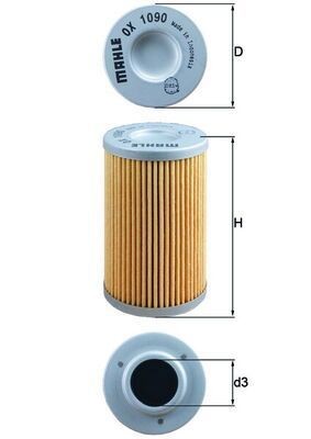 Oil Filter MAHLE OX 1090