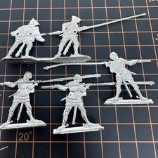 Zinnfiguren Tin Flats Knights Holding Jousting Pole Toy Military Figures
