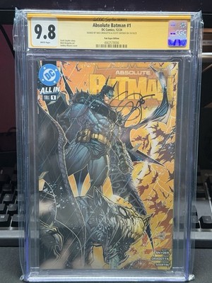 ABSOLUTE BATMAN #1 FAN EXPO VARIANT DBL SIGNED 9.8 CERT# 4662578006 ULTRA RARE