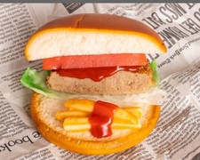 Japanese Fake Food Hamburger Phone Stand Realistic Burger Replica Holder