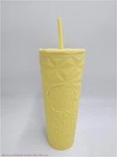 Summer 2025 Starbucks YELLOW Geometric Tumbler 24oz Cold Cup