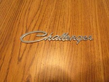 1970 - 1976 Dodge Challenger Metal Chrome Fender Emblem W New Self Stick