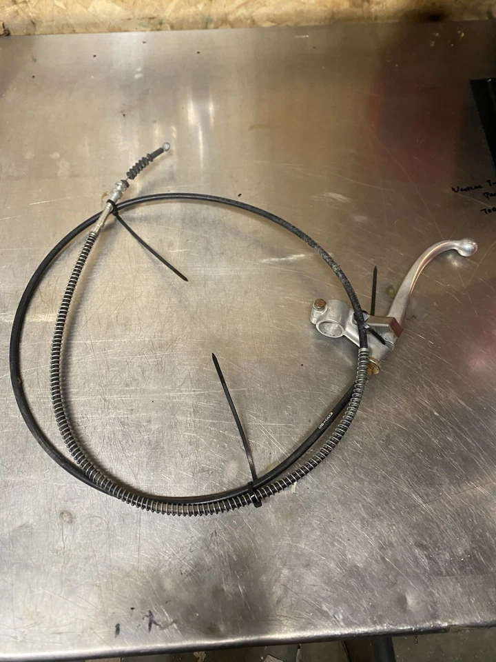 Conjunto de cable de palanca de freno de manillar trasero Yamaha YT125 1980-85 Tri-Moto OEM Foto 2 de 3