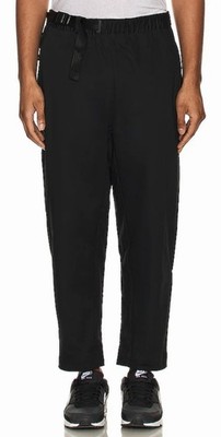 NIKE Sportswear Tech Pack Woven Belted Black Ankle Length Pants NEW Mens Sz L