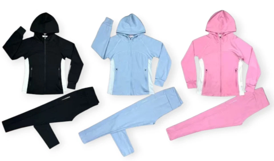 GIRLS FASHION Kinder Mädchen Sportanzug Trainingsanzug Jogginganzug Hose Jacke Gr. 104 bis 164