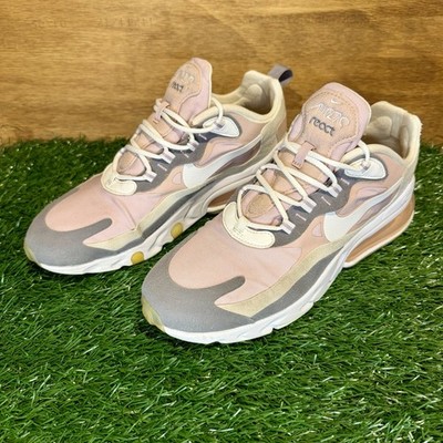 Nike Air Max 270 React Womens 10 Plum Chalk White Pink Women Shoes CI3899-500