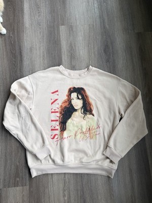 Selena Women's Official Hoodie Sweatshirt Hoodie Amor Prohibido US Tour Sz L