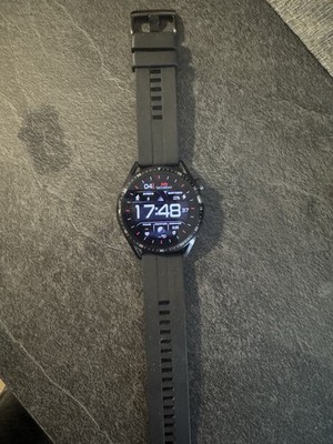 Huawei Watch GT 3 46 mm Edelstahlgehäuse mit Sportarmband - Schwarz (Bluetooth)