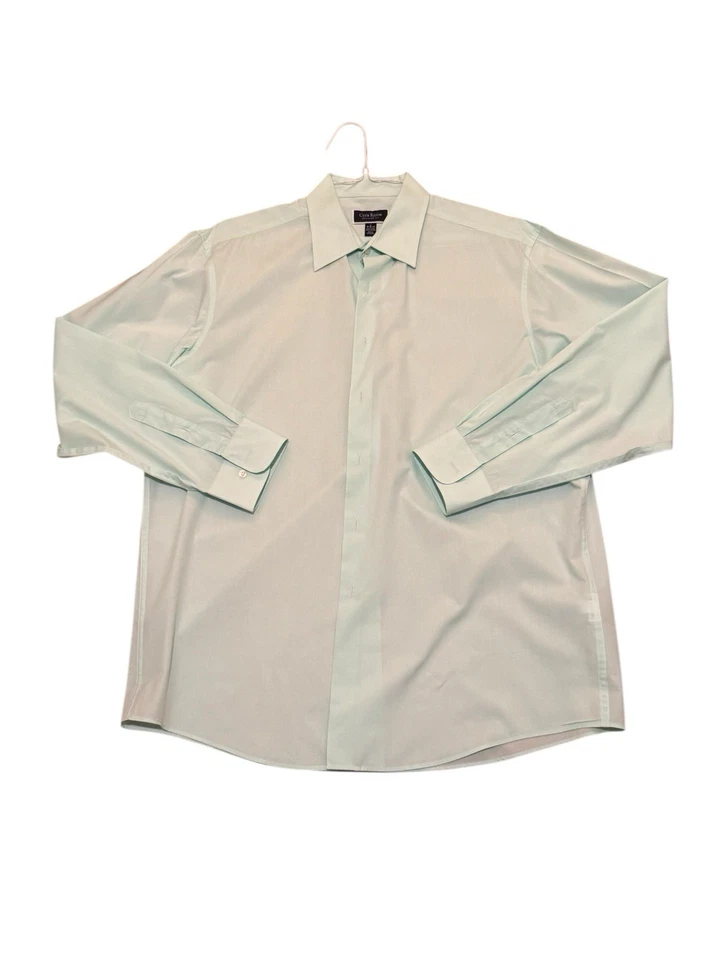 Club Room Men’s Dress Shirt L Mint Green Quiet Luxury Officecore Business Casual - Image 2 of 4