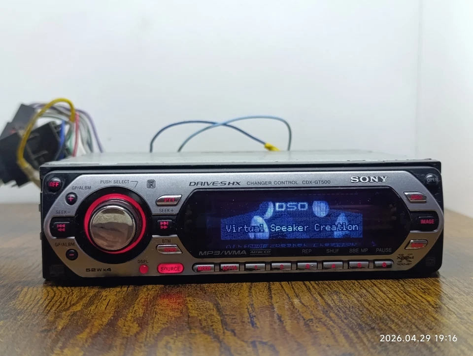 Autoradio CD Sony Cdx-GT500 CDX-GT500 Original Car Radio Xplod MP3 Silver - Photo 3/4