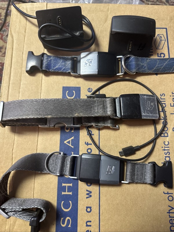 3 Fi GPS Rechargeable Dog Tracking Collar, Gray - And Blu Lot Android & iOS