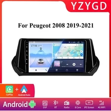 For Peugeot 2008 2019-2021 Multimedia Car Radio Screen Video Player Navi GPS 4G