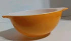 Vintage Pyrex #442 Orange Yellow Daisy Sunflower Cinderella 1.5 qt Mixing Bowl