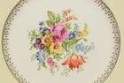Vintage Johnson Bros. Dinner Plate Old English Floral Yellow Blue Scalloped Edge — photo 5