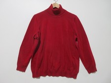 Sz 2X Lauren Ralph Lauren Dark Red Cotton Turtleneck Sweater Womens SMALL FLAW