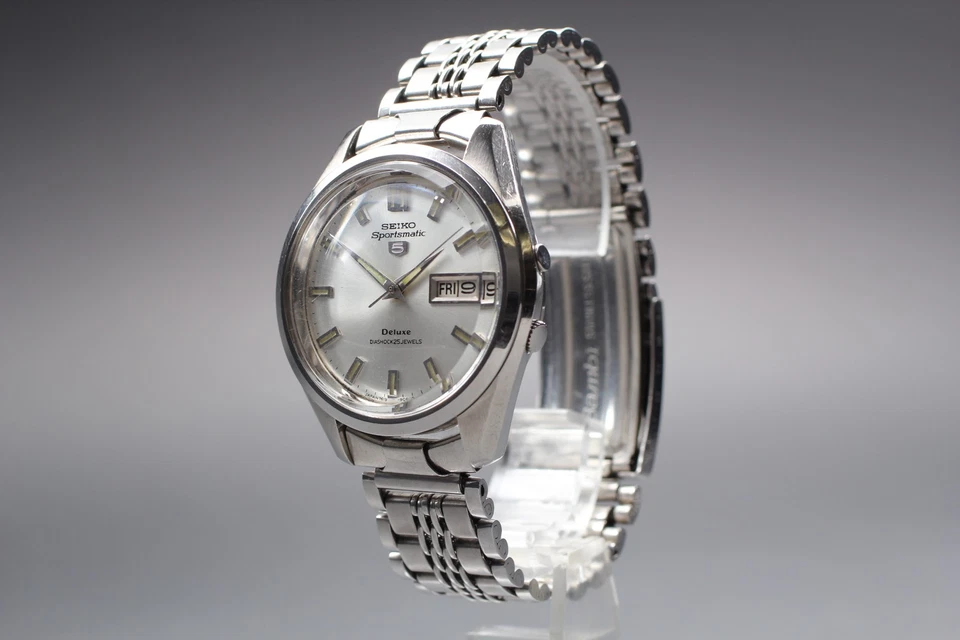 [Near MINT] Vintage 1966 SEIKO SPORTSMATIC5 DX 7619-9060 25J AT Mens Watch JAPAN - Image 3 of 4
