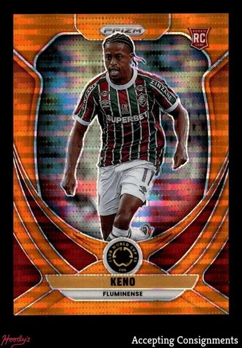 2025 Panini Prizm FIFA Club World Cup Prizms Orange Pulsar Keno Rookie RC /149