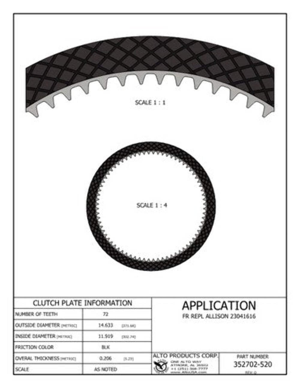 FRICTION ALLISON REPL 23041616 | eBay