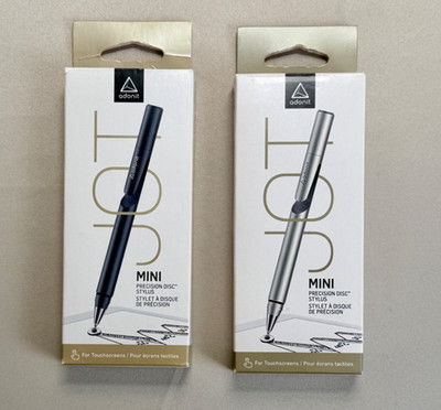 Adonit JOT MINI Touchscreen Stylus Black/Silver Lot of 2
