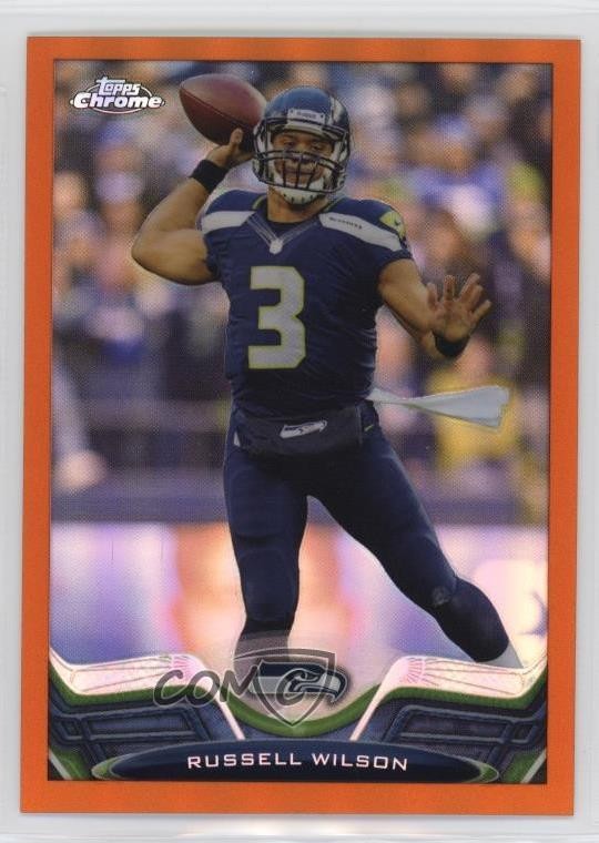 2013 Topps Chrome Retail Orange Refractor Russell Wilson #175 00m9