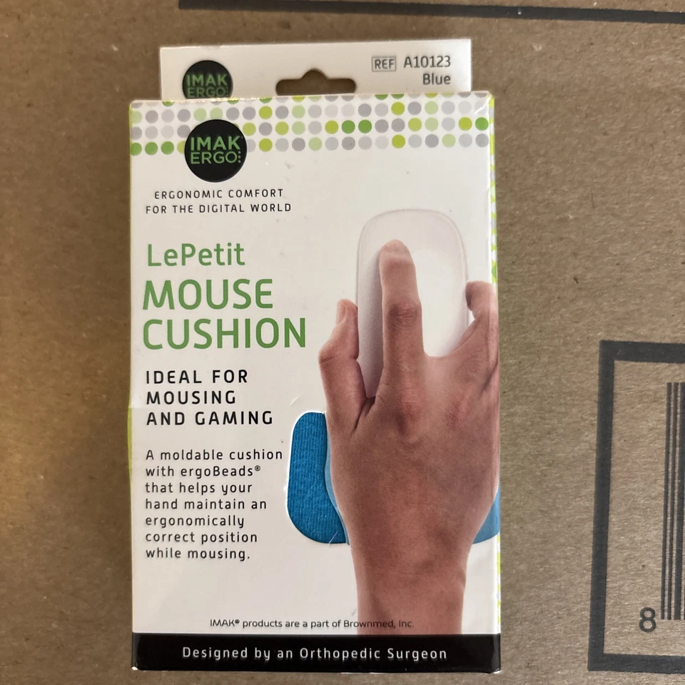 IMAK Le Petit Ergo Mouse Wrist Cushion for Mousing and Gaming Black A20212 - Image 2 of 3