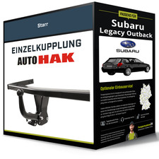 Starre Anhängerkupplung für SUBARU Legacy Outback 98-03 Typ BE/BH Auto Hak NEU