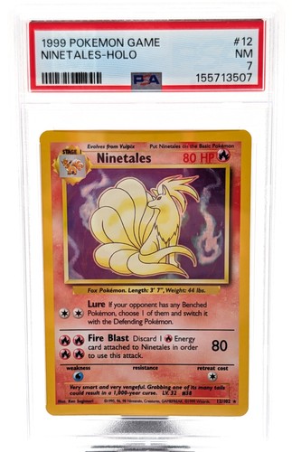 Ninetales graded PSA 7 for sale on eBay