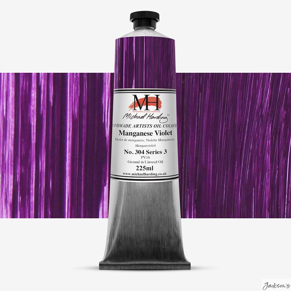 Michael Harding Artists Oil Paint PV16 225ml Manganese Violet Colour Mixing