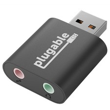 USB Audio Adapter Adds 3.5mm Speaker and Microphone Ports Because Your Laptop or