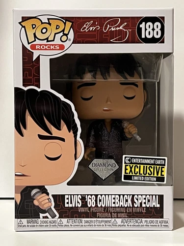 Funko Pop! Vinyl: Elvis '68 Comeback Special Diamond Glitter - EE Exclusive #188